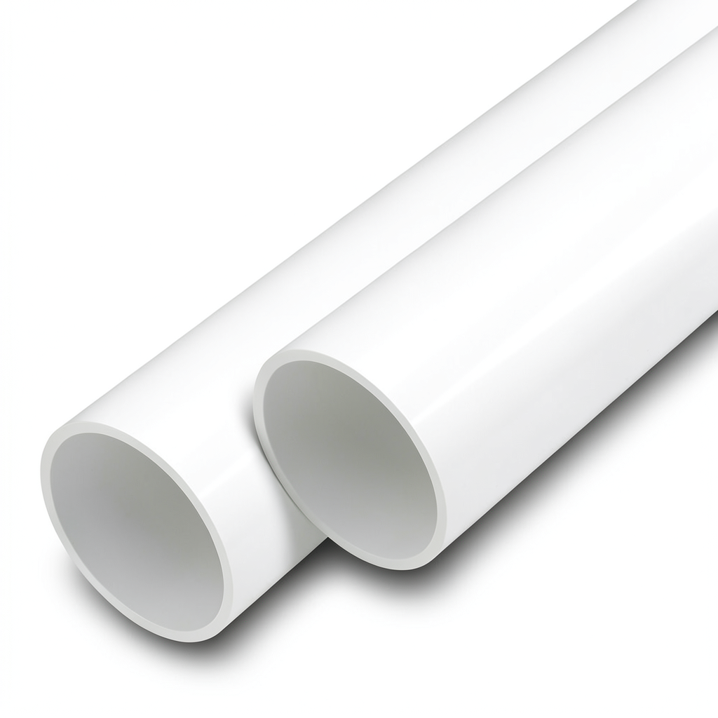 مواسير UPVC ضغط اسمي 140 بار قطر خارجي 140 مم سمك 10.3 مم أبيض