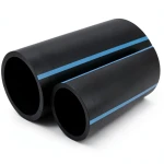 NPF HDPE Pipes Pressure 16 Bar Diameter 160 mm Thickness 11.9 mm Black