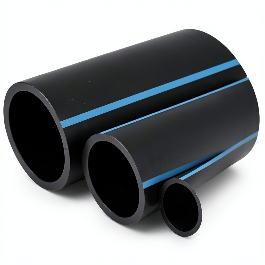 مواسير HDPE الوطني لضغط 16 بار قطر خارجي 180 مم سمك 13.4 مم لون أسود