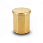3/8" High-Pressure Brass Cap for UPVC Piping Systems