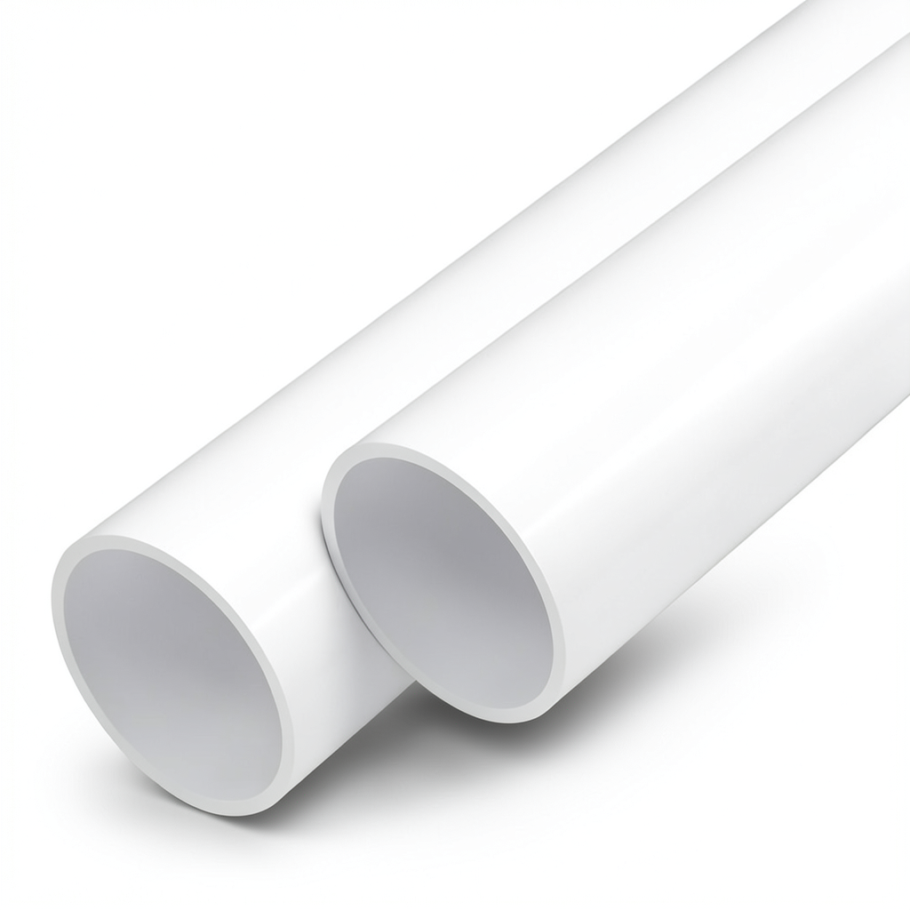 UPVC Pipes Nominal Pressure 17.2 Bar Size 1 1/4 Inch Thickness 2.5 mm White