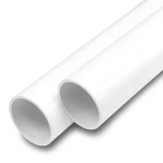 UPVC Pipes Nominal Pressure 17.2 Bar Size 1 1/2 inch Thickness 2.9 mm White