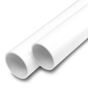 مواسير UPVC ضغط اسمي 17.2 بار مقاس 1/2 1 إنش سمك 2.9 مم لون أبيض