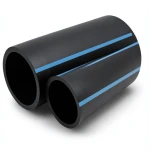 NPF HDPE Pipes Pressure 16 Bar Outside Diameter 250 mm Thickness 18.6 mm Black