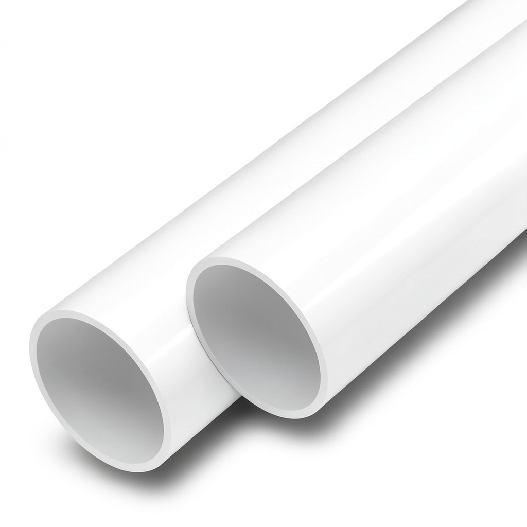 مواسير UPVC ضغط اسمي 17.2 بار مقاس 2 إنش سمك 3.6 مم لون أبيض