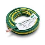 لفة سلك كهرباء تأريض نحاس مجدول 25 mm 450/750 فولت عزل PVC أخضر/أصفر | مجموعة كابلات الرياض