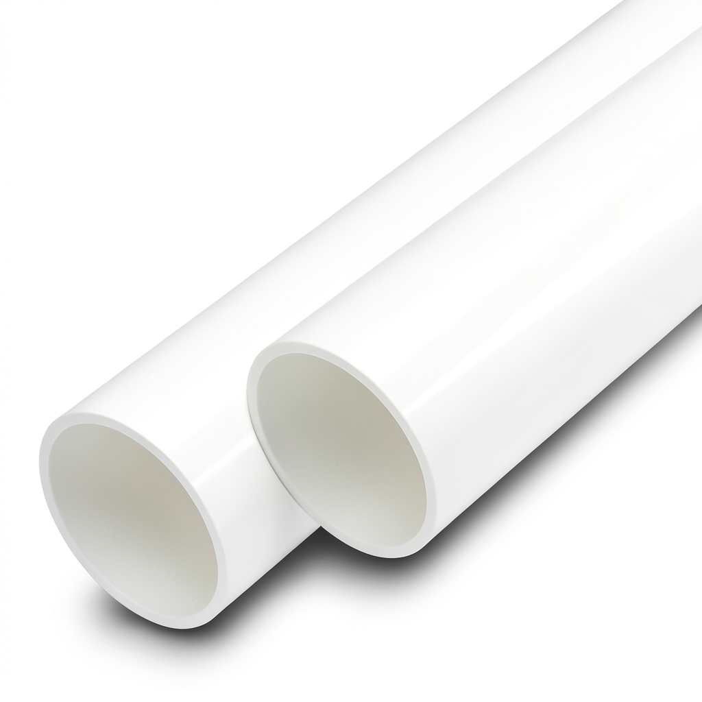 UPVC Pipes Nominal Pressure 17.2 Bar Size 8 Inch Thickness 12.9 mm White