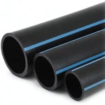 NPF HDPE Pipes Nominal Pressure 6 Bar Diameter 140 mm Thickness 3.5 mm Black