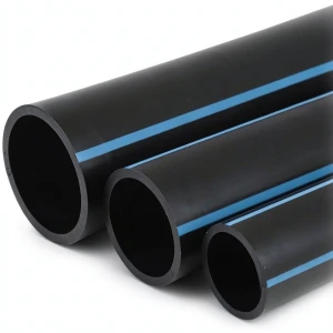 مواسير HDPE الوطني لشبكات المياه ضغط 6 بار قطر خارجي 140 مم سمك 3.5 مم لون اسود