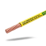 سلك تأريض نحاس مجدول 185 mm2 450/750 فولت معزول PVC لون أصفر/أخضر | مجموعة كابلات الرياض