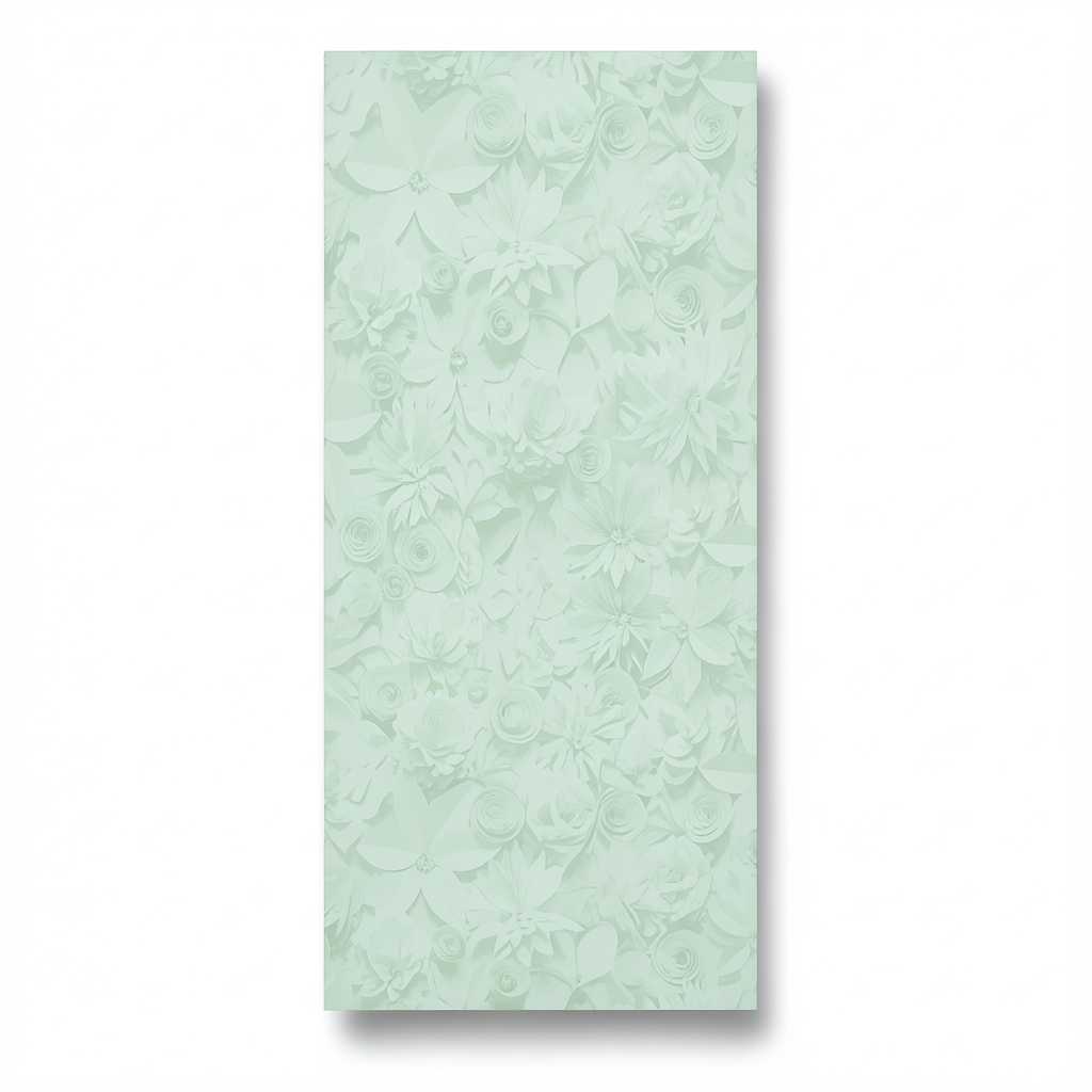 Dutch Floral Wallpaper 10m x 0.53m, Light Green, Model 17341