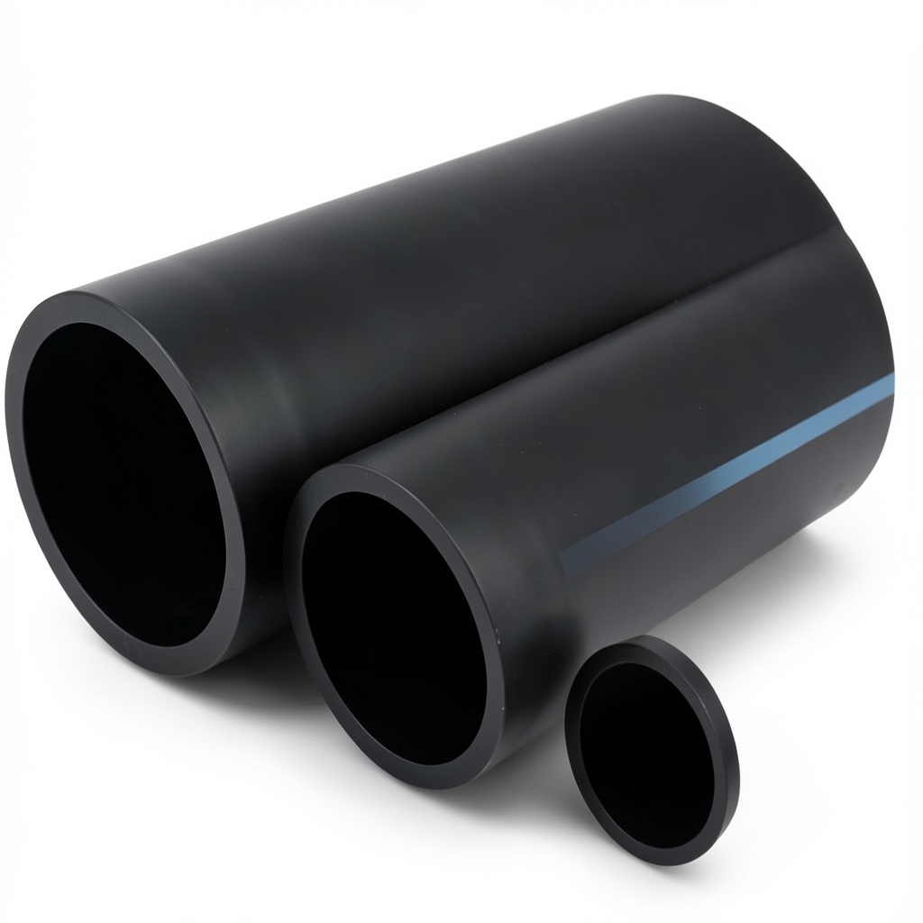 NPF HDPE Pipes Nominal Pressure 6 Bar Outside Diameter 225 mm Thickness 5.5 mm Black