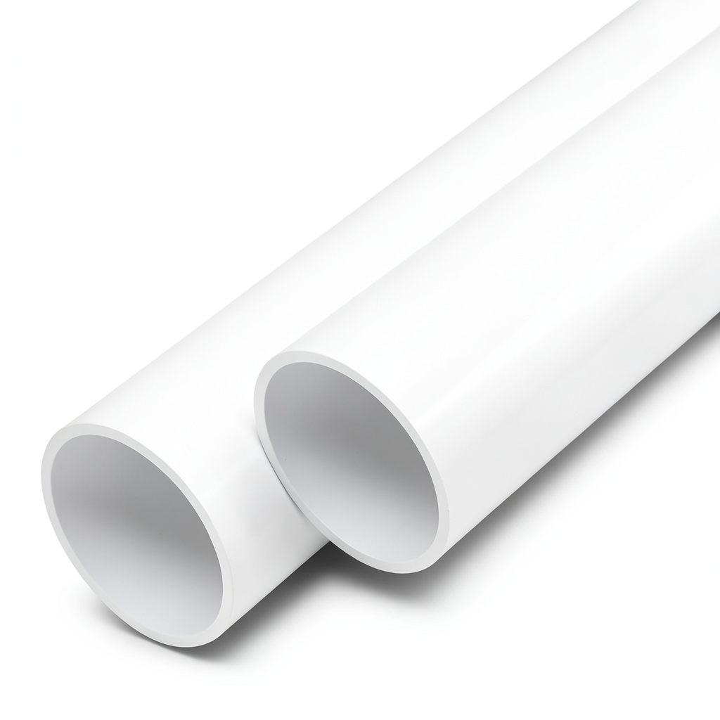 مواسير UPVC ضغط اسمي 13.8 بار مقاس 1/2 1 إنش سمك 2.3 مم لون أبيض
