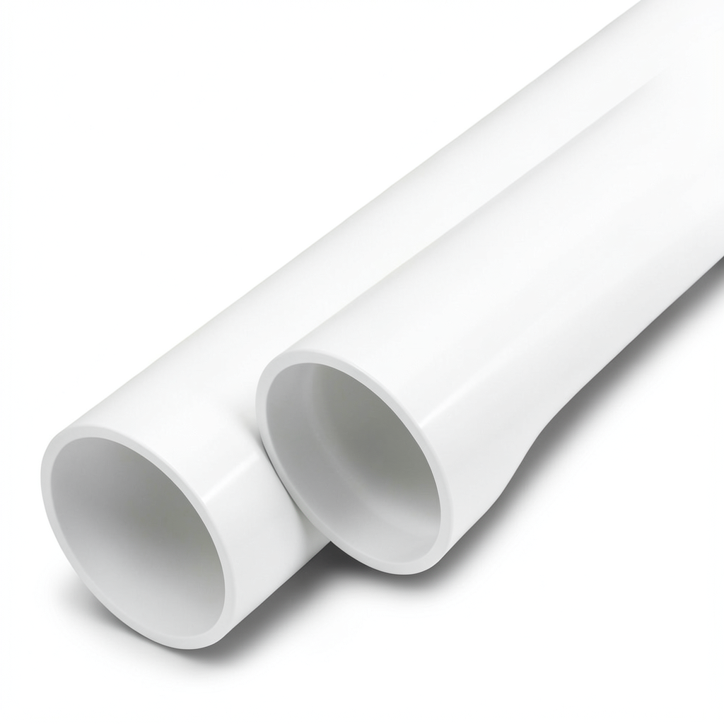 مواسير UPVC ضغط اسمي 13.8 بار مقاس 2 إنش سمك 2.9 مم لون أبيض