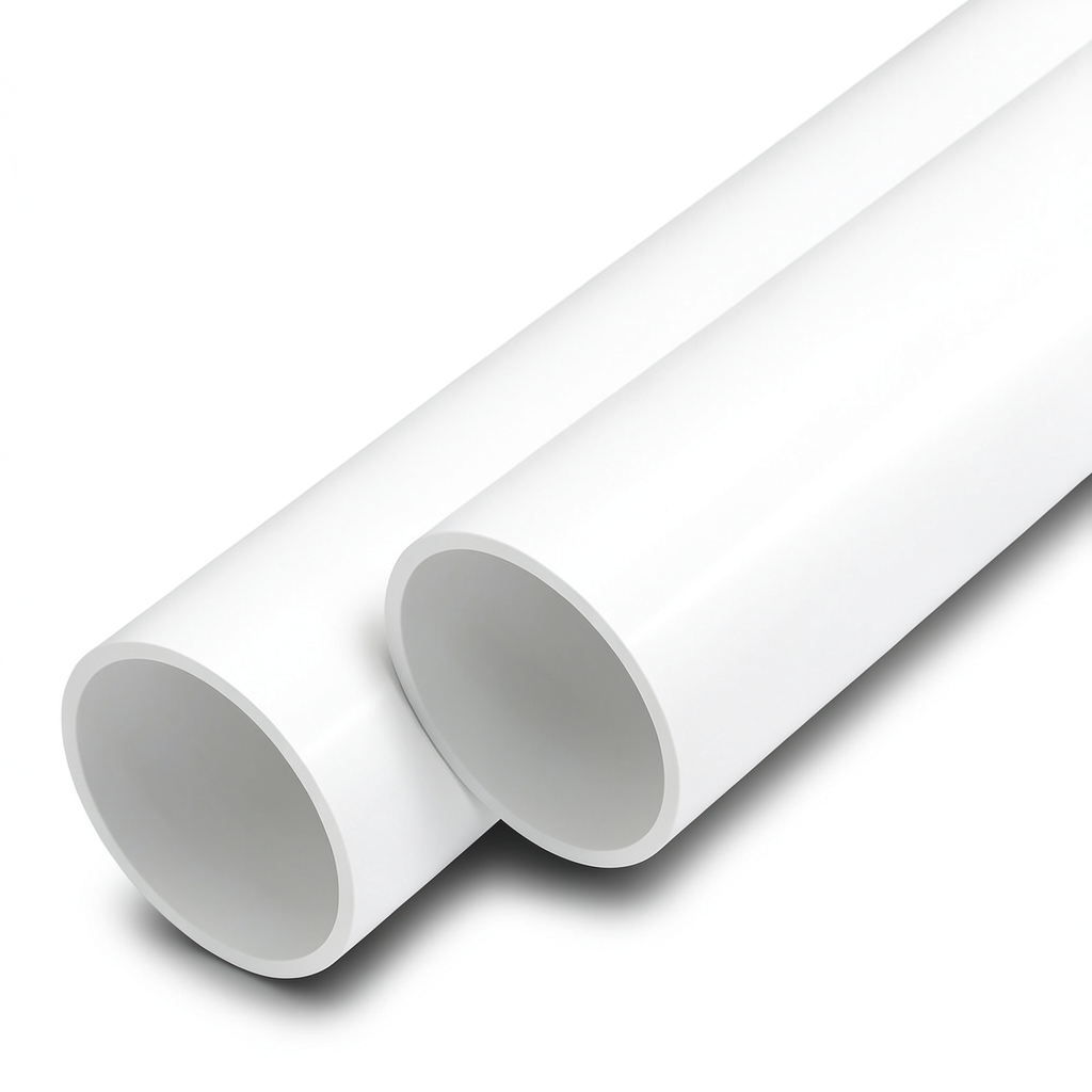 مواسير UPVC ضغط اسمي 13.8 بار مقاس 3 إنش سمك 4.2 مم لون أبيض