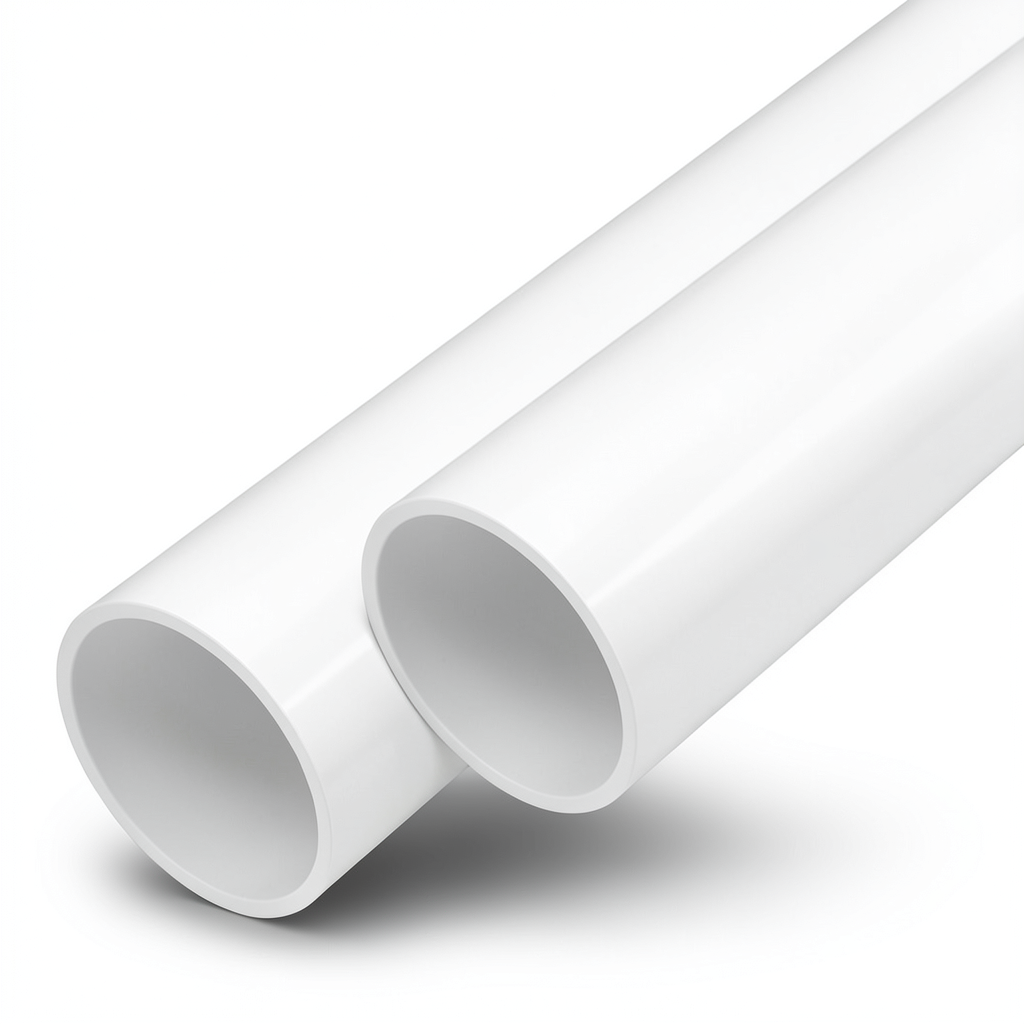 مواسير UPVC ضغط اسمي 20 بار قطر خارجي 125 مم سمك 9.2 مم لون أبيض