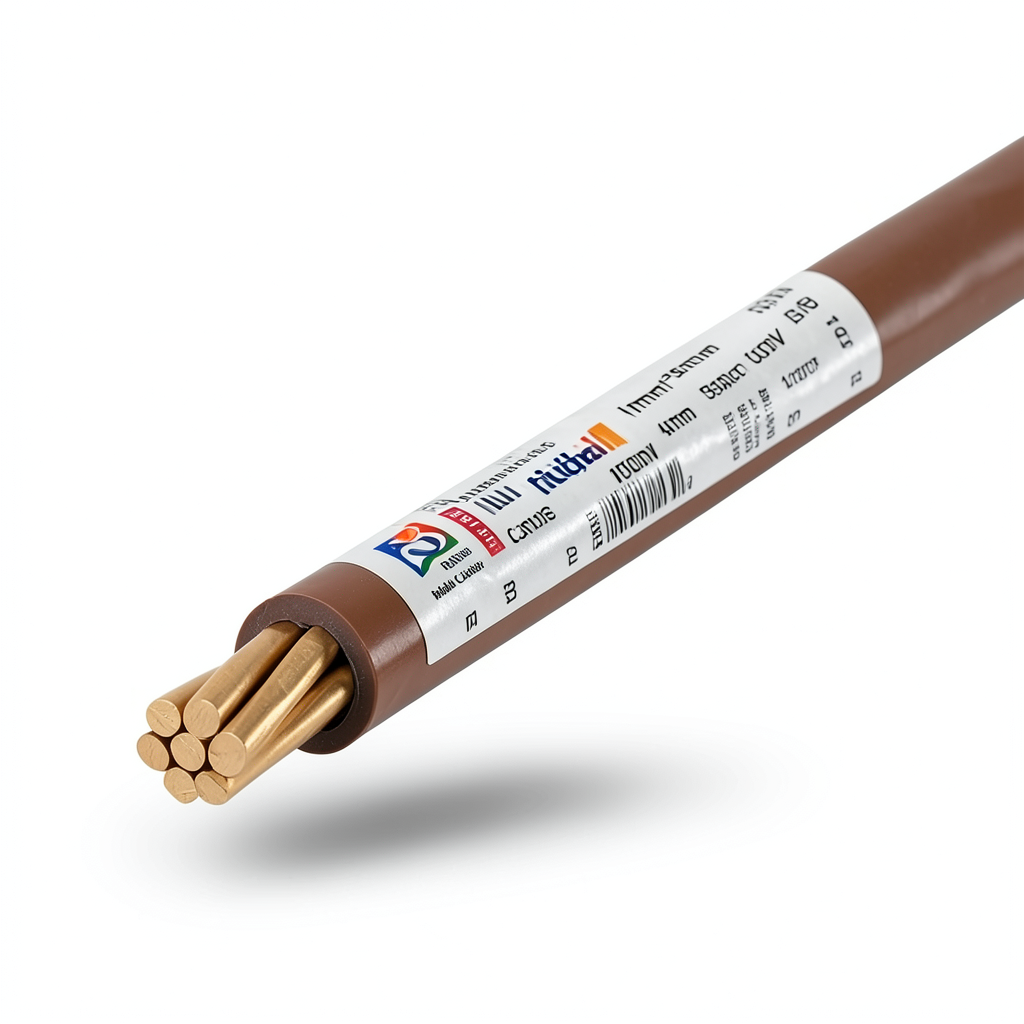Riyadh Cables 4mm Stranded Copper Wire 450/750V, Brown, 100m | Riyadh Cables Group