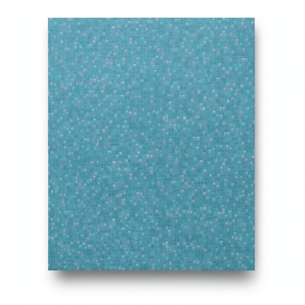 Italian Patterned Wallpaper 10m x 0.73m Turquoise, Model 45131