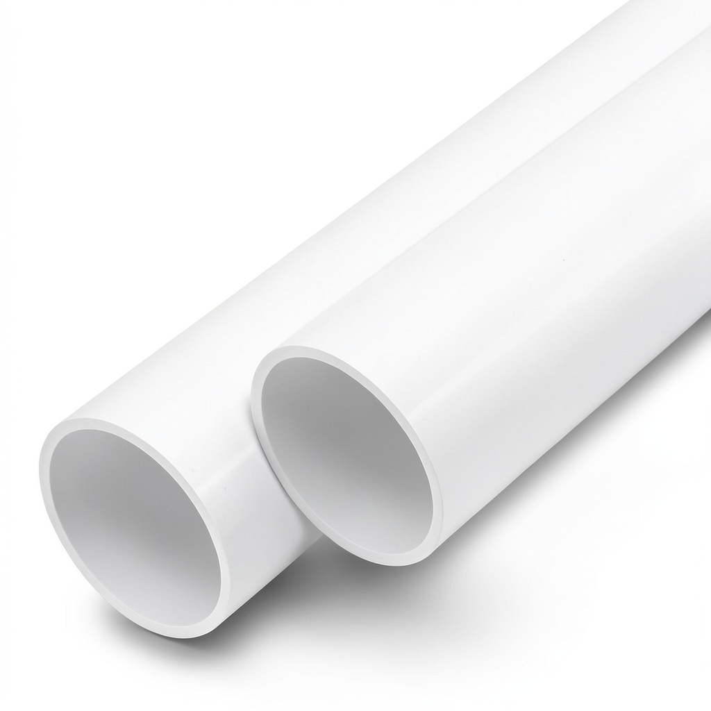 مواسير UPVC ضغط 20 بار قطر خارجي 160 مم سمك 11.8 مم لون أبيض