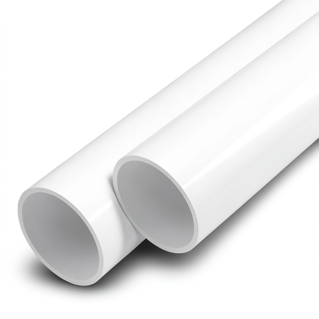 مواسير UPVC ضغط اسمي 17.2 بار مقاس 1 إنش سمك 2 مم لون أبيض