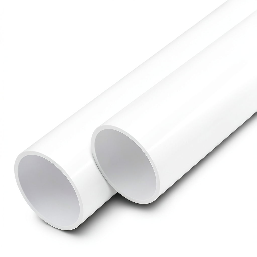 مواسير UPVC ضغط اسمي 17.2 بار مقاس 1/4 1 إنش سمك 2.5 مم لون أبيض
