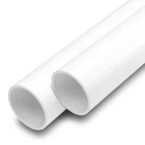 مواسير UPVC ضغط اسمي 17.2 بار مقاس 1/2 1 إنش سمك 2.9 مم لون أبيض