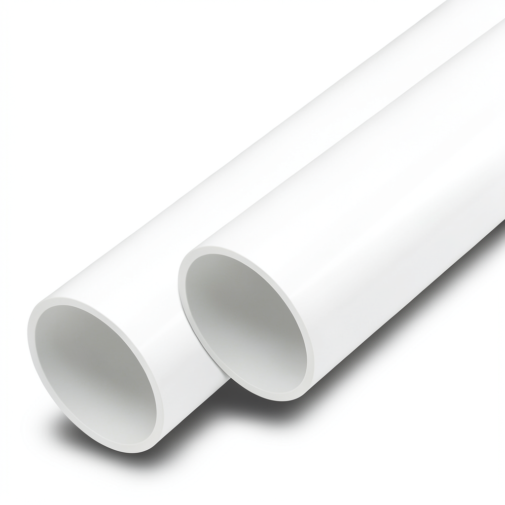 مواسير UPVC ضغط اسمي 17.2 بار مقاس 3 إنش سمك 5.2 مم لون أبيض