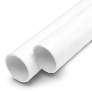 أنابيب UPVC ضغط اسمي 21.7 بار مقاس 1/2 إنش سمك 1.6 مم أبيض