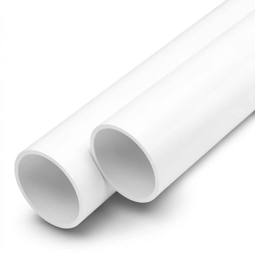 أنابيب UPVC ضغط اسمي 21.7 بار مقاس 1/2 إنش سمك 1.6 مم أبيض