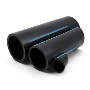 أنابيب HDPE الوطني لشبكات المياه ضغط 8 بار قطر خارجي 160 مم سمك 4.9 مم لون أسود