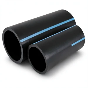 NPF HDPE Pipes Water Networks Pressure 8 Bar Diameter 180 mm Thickness 5.5 mm Black