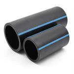 NPF HDPE Pipes Pressure 8 Bar Outside Diameter 225 mm Thickness 6.9 mm Black