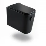Chinese Wall-Hung Toilet Seat Model 0600 (510x360x350mm) - Matte Black
