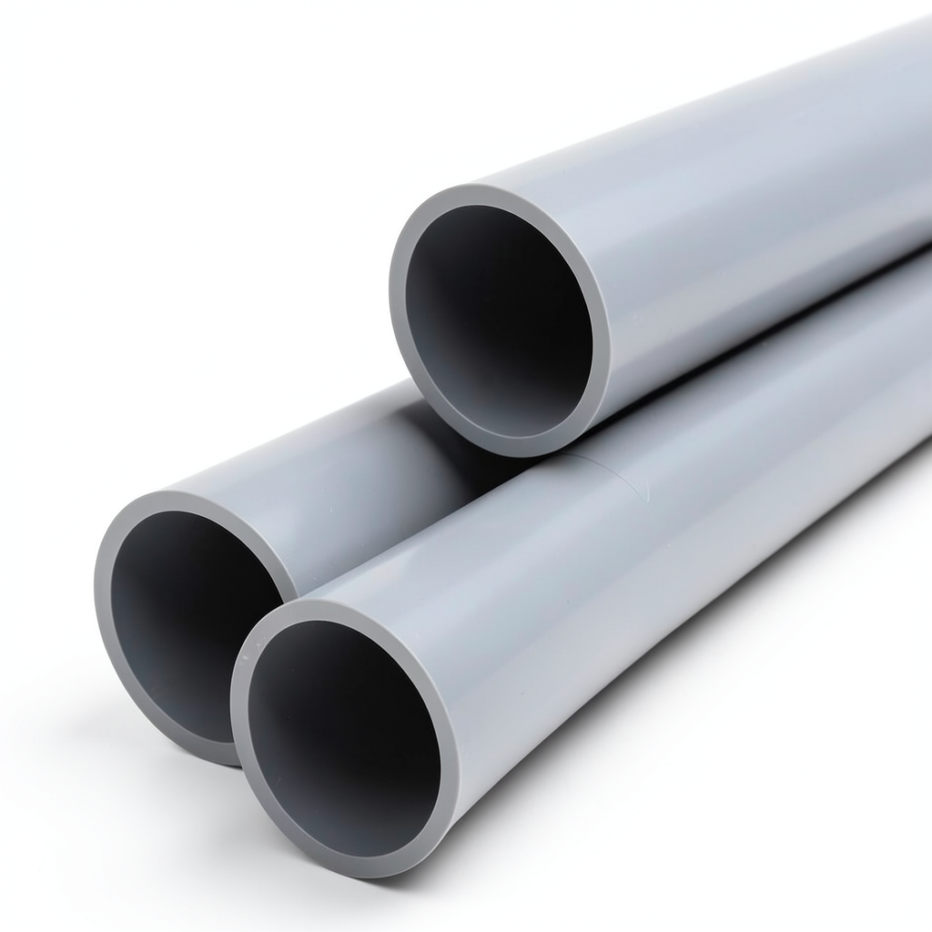 UPVC Pipes Outside Diameter 180 mm Thickness 1.8 mm Gray Color