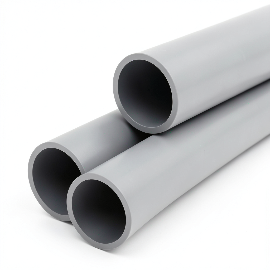 مواسير UPVC قطر خارجي 200 مم سمك 1.8 مم لون رمادي كلاس 1