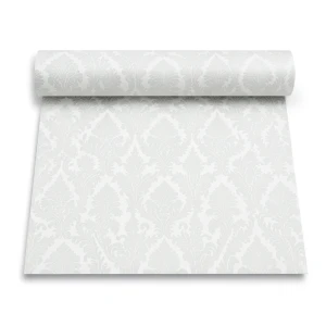 Italian Patterned Wall Covering 10m x 0.73m Off White, Model 56853
