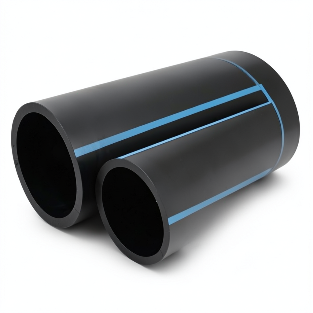 مواسير HDPE الوطني لشبكات المياه ضغط 10 بار قطر خارجي 50 مم سمك 2.4 مم لون اسود