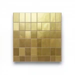 504 Metallic Gold Mosaic Porcelain Tile (10x10 cm)