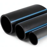 NPF HDPE Pipes Pressure 10 Bar Diameter 75 mm Thickness 3.6 mm Black
