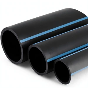 مواسير HDPE الوطني لشبكات المياه ضغط 10 بار قطر خارجي 75 مم سمك 3.6 مم لون اسود