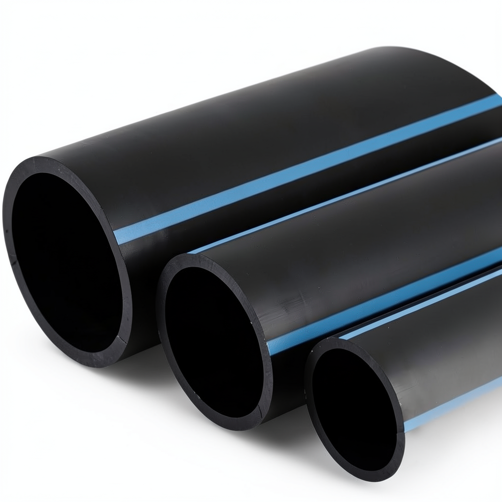 NPF HDPE Pipes Pressure 10 Bar Diameter 75 mm Thickness 3.6 mm Black