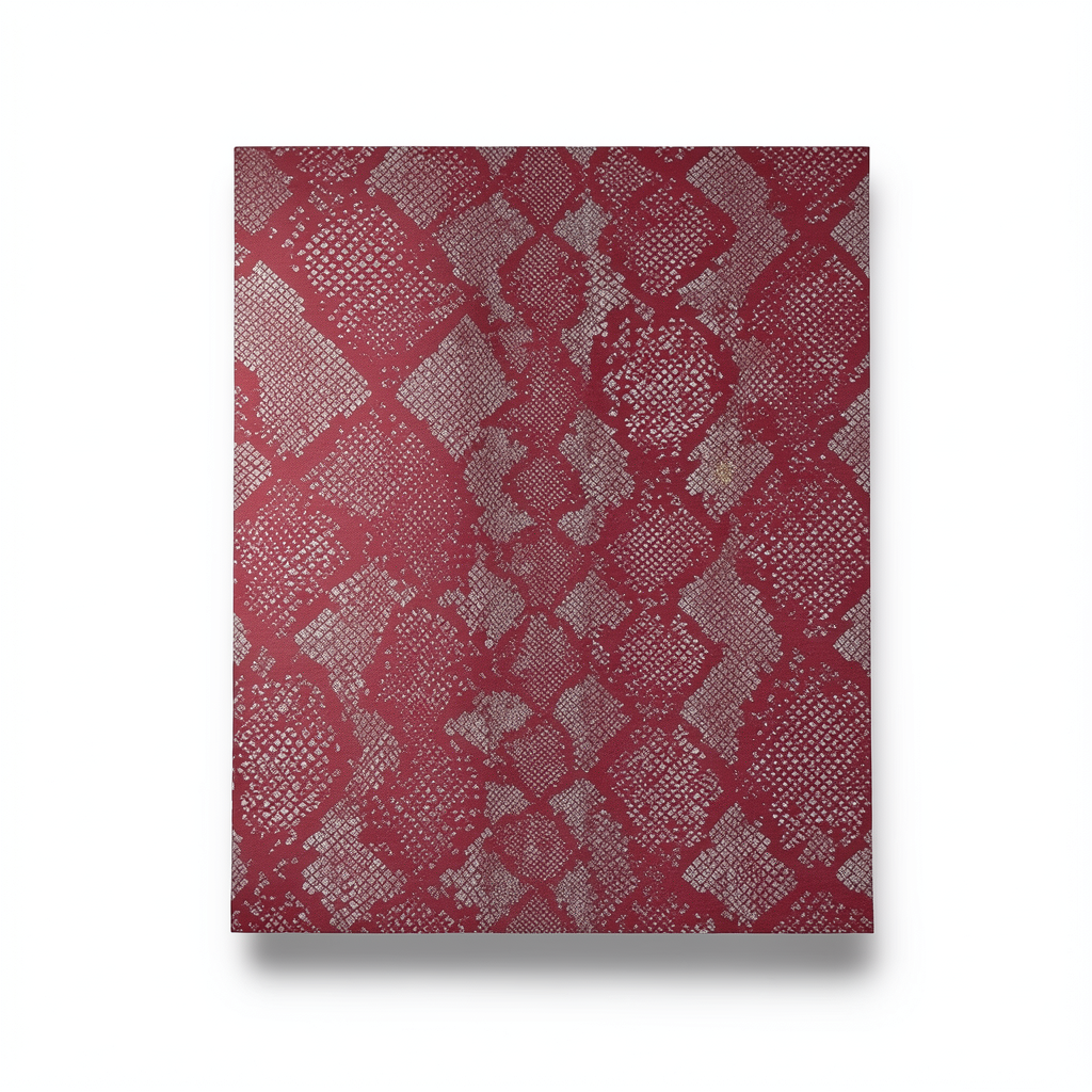 Italian Wallpaper Patterned Design Red Color, Size 10mx0.70m, Model rc17096