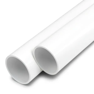 أنابيب UPVC ضغط اسمي 21.7 بار مقاس 1/2 1 إنش سمك 3.6 مم لون أبيض