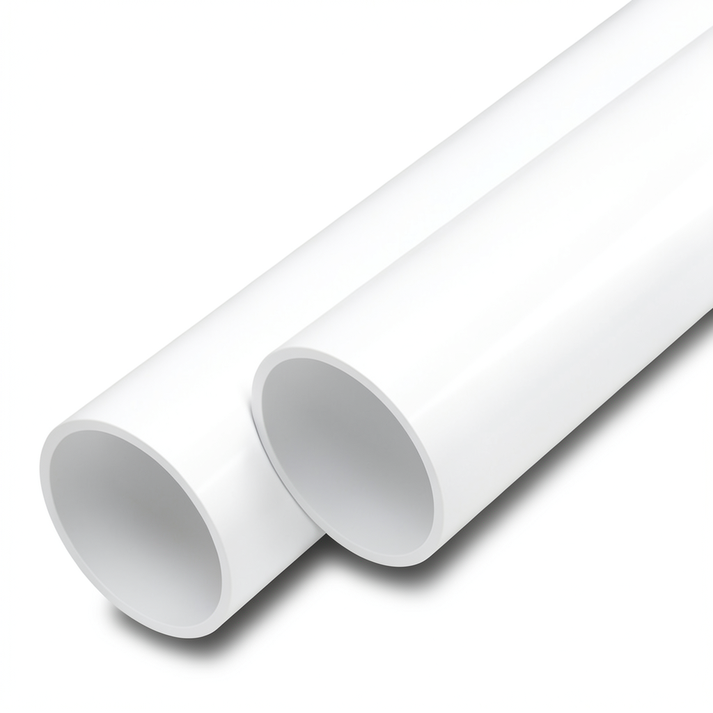 UPVC Pipes Nominal Pressure 21.7 Bar Size 4 Inch Thickness 8.5 mm White