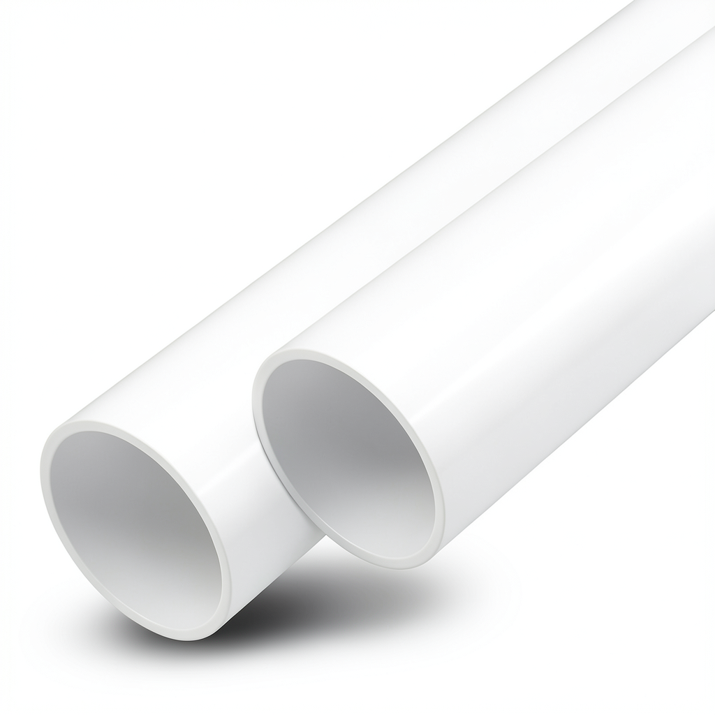 UPVC Pipes Nominal Pressure 21.7 Bar Size 6 Inch Thickness 12.5 mm White