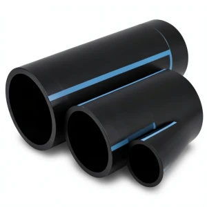 NPF HDPE Pipes Nominal Pressure 6 Bar Diameter 355 mm Thickness 8.7 mm Black