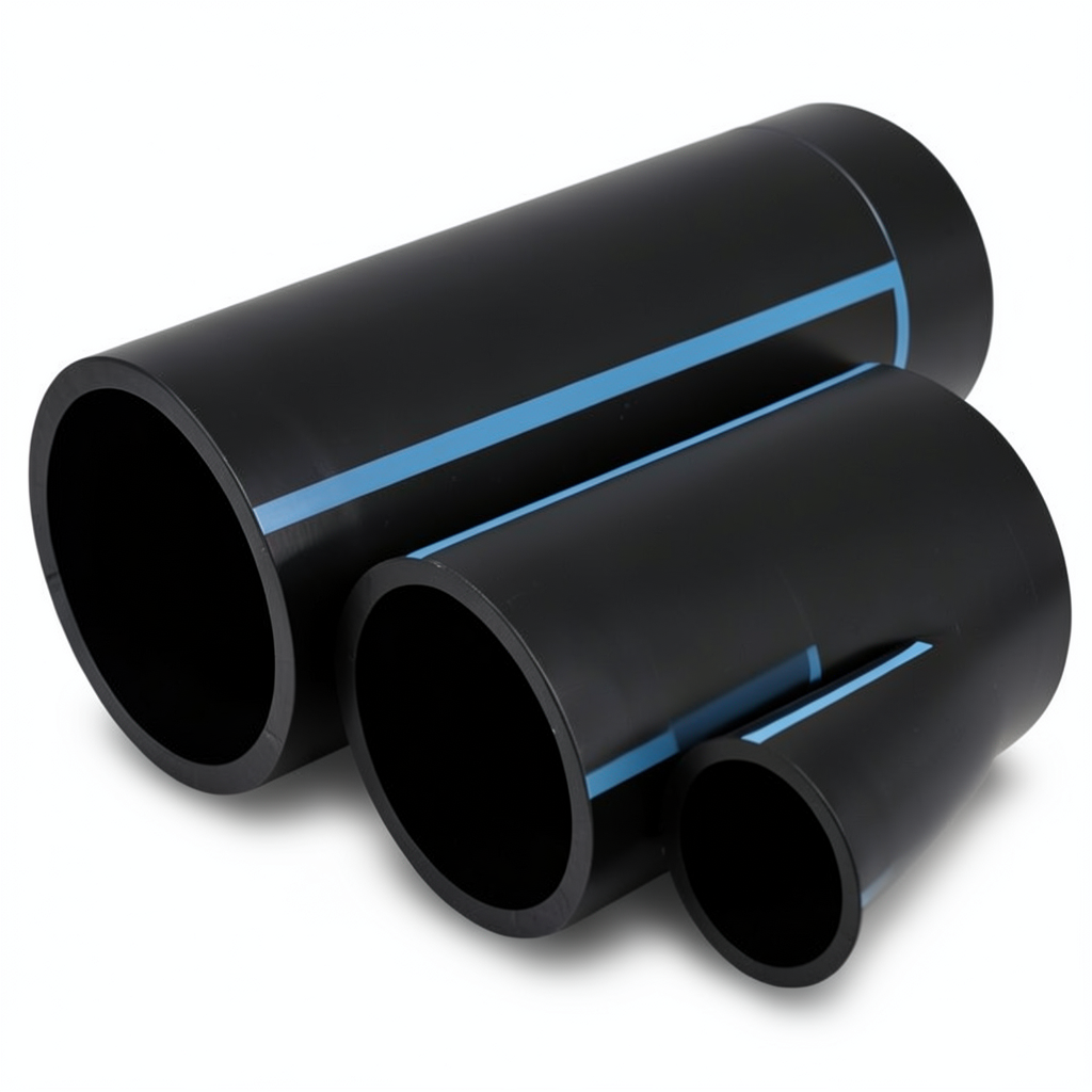 مواسير HDPE الوطني ضغط 6 بار قطر خارجي 355 مم سمك 8.7 مم لون أسود