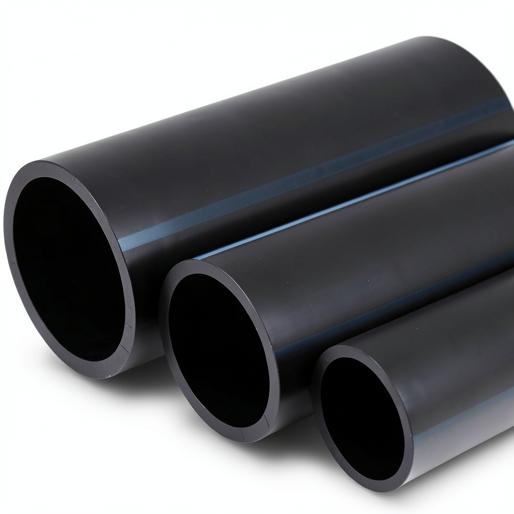 مواسير HDPE الوطني لشبكات المياه ضغط 6 بار قطر خارجي 400 مم سمك 9.8 مم لون اسود