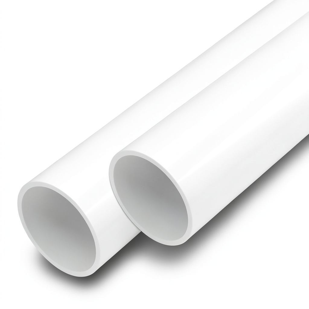 مواسير UPVC مقاس 1/2 1 إنش سمك 1.8 مم لون أبيض