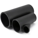 أنابيب HDPE الوطني ضغط 8 بار قطر خارجي 140 مم سمك 4.3 مم لون أسود